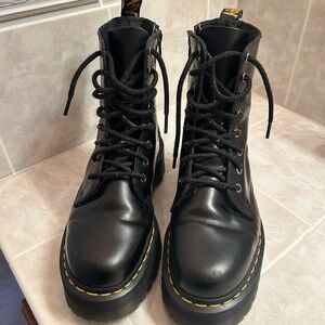 Dr. Martens Black Leather Jadon Boots